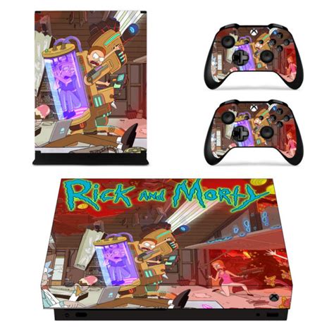 Rick And Morty Xbox One X Skin For Xbox One X Console And 2 Controllers