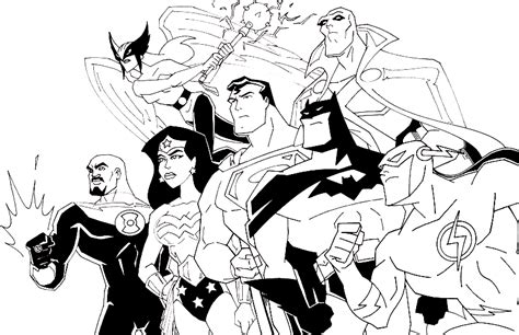 Pagina Da Colorare Stampabile Gratuita Di Justice League Pagine Da
