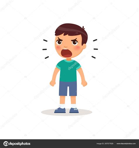 Kid Screaming Clipart