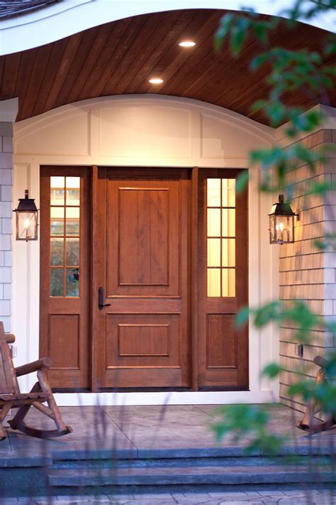 Bottom layer is 3/4 pine.middle layer is the tongue and groove boards.3/4 and then another face frame 3/4. Wood front door and wood tongue and groove porch ceiling ...