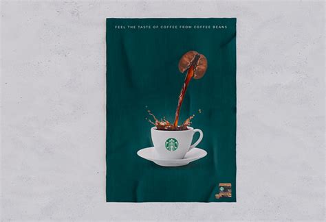 Creative Poster Starbucks On Behance