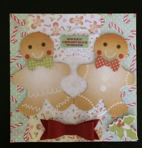 Gingerbread Card Card Making Gingerbread Cards Sweet Christmas