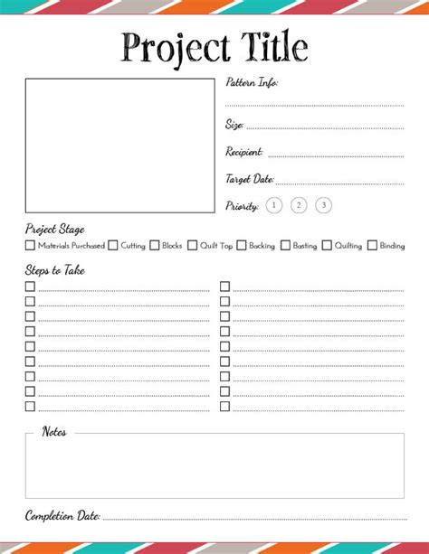 6 Best Images Of Project Planner Free Printable Sheets Free Printable