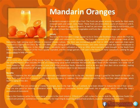 Mandarin Oranges By Catalina Linkava Via Slideshare Mandarin Orange