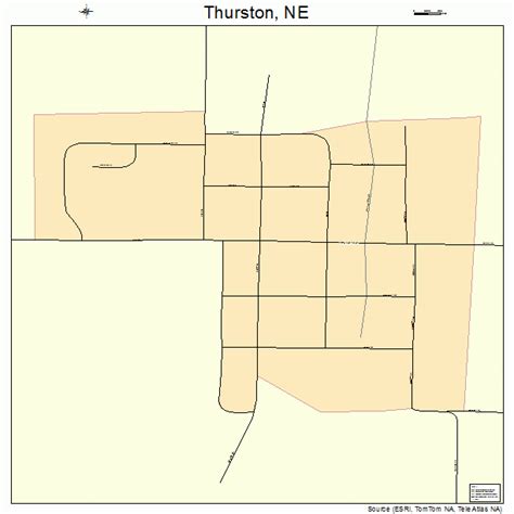 Thurston Nebraska Street Map 3148900