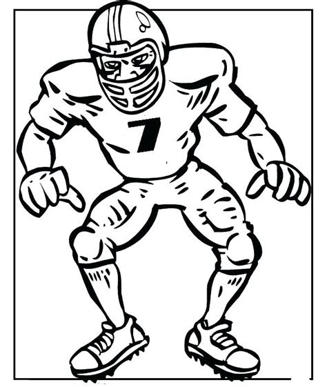 Football Player Line Drawing At Getdrawings Free Download