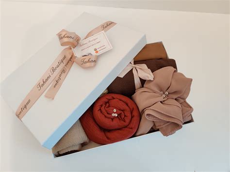 Gift Box Set Scarf Hijab Bouquet Perfumed Bouquet For Etsy Uk