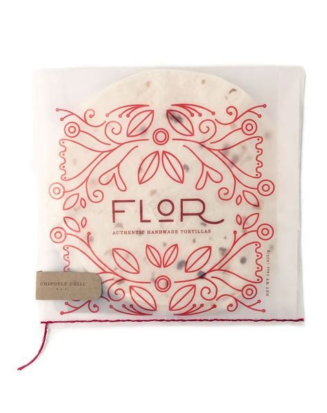 Flor: Tortilla Packaging on Packaging Design Served | Packaging design inspiration, Packaging 