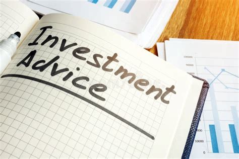 Investment Advice Sign In The Note Pad Stock Image Image Of Strategy