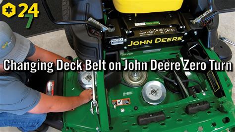How To Check Deck Belt On John Deere Z9 With 60 Inch Deck Youtube