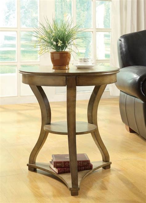 Check spelling or type a new query. Contemporary Gold Wood And Glass Accent Table | Round accent table, Glass accent tables, Accent ...