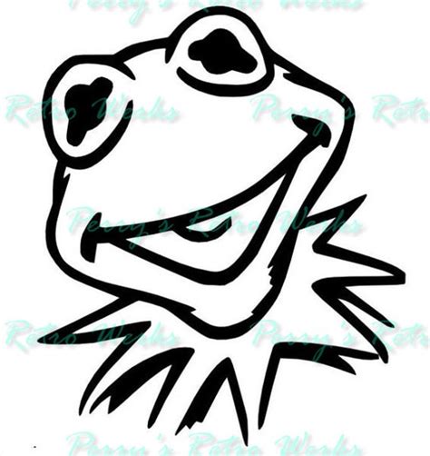 Kermit The Frog SVG Decal Sticker Etsy