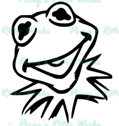 Kermit The Frog Svg Decal Sticker Etsy