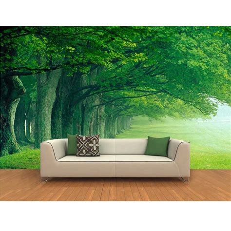 Making it possible for the many people to update and decorate their home with well made interior products that are. Green Trees Wallpaper Home Decor European Large Murals ...