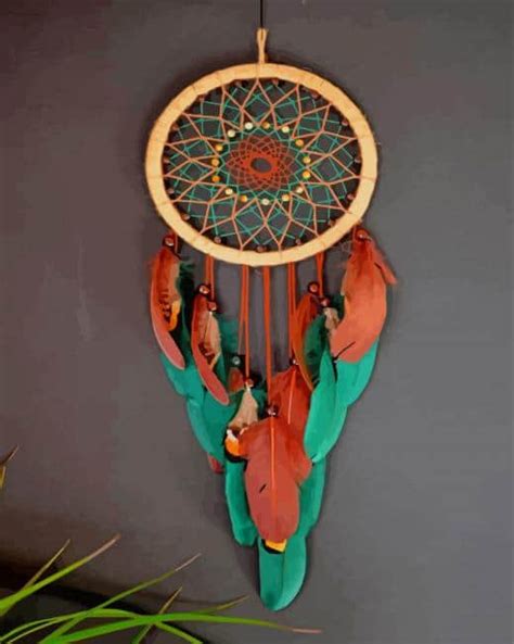Blue And Brown Dream Catcher New Paint By Number Canvas Paint By
