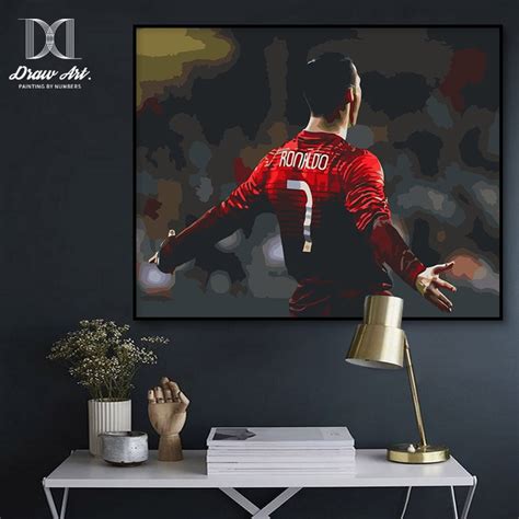 Cristiano Ronaldo Painting By Numbers Football Stars Soccer Paint By
