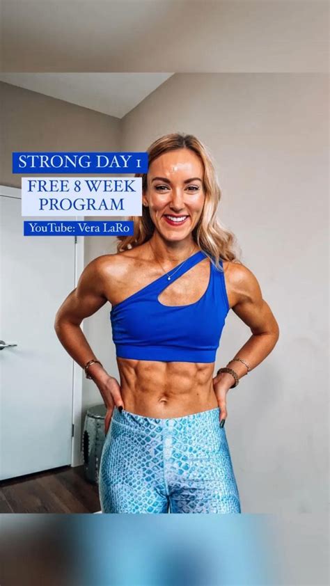 Free 8 Week Strong Workout Program On Youtube Vera Laro Pinterest Full Body Workout Arm