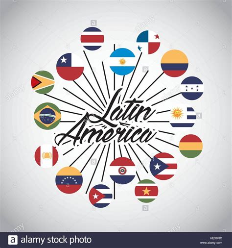 An Illustration With The Words Latin American Surrounded By Different