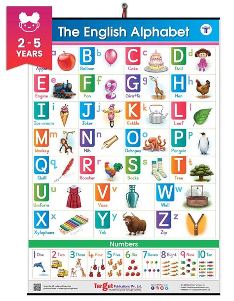 Buy English Alphabet And Numbers Chart For Kids Jumbo English Learning