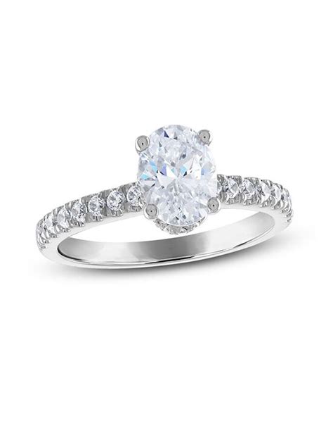 Kay Jewelers Diamond Engagement Ring 1 13 Ct Tw Ovalround 14k White