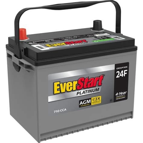 Everstart Platinum Agm Battery Group Size 24f 12 Volt 710 Cca