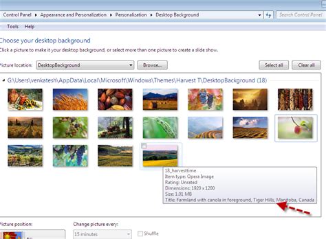 Find Where Your Windows 7 Themes Wallpapers Were Photographed