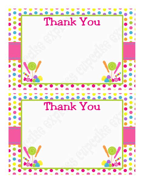 Free Printable Thank You Note