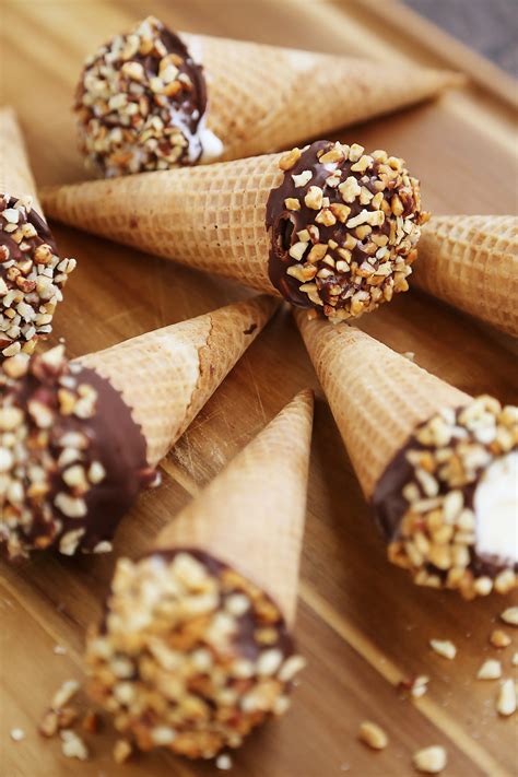 Download Homemade Chocolate-Dipped Ice Cream Cones - The Comfort of ...