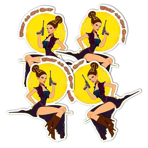 Padme Pin Up Style Nose Art Sticker Star Wars As Seen In Etsy