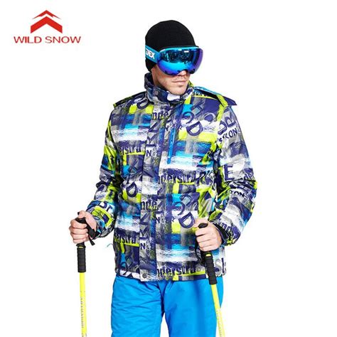 Wildsnow Mens Winter Ski Jacket Windproof Waterproof Thermal Outdoor