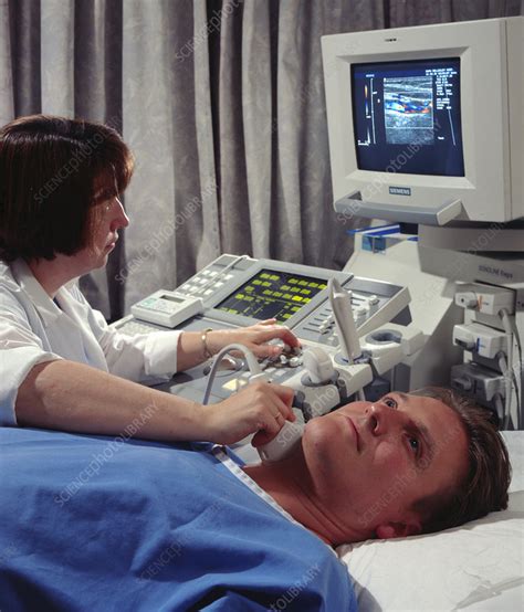 Doppler Ultrasound Scanning Of Carotid Artery Stock Image M4060154