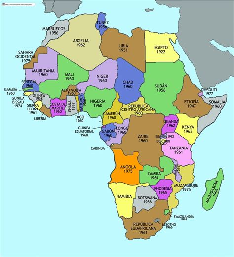 Mapa de áfrica político mudo. Mapa De Africa Capitales - SEONegativo.com