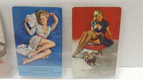 Vintage Elvgren Pin Up Girls Playing Cards Lot Of Nude Hot Sex Picture