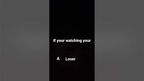 You Not A Loser Youtube