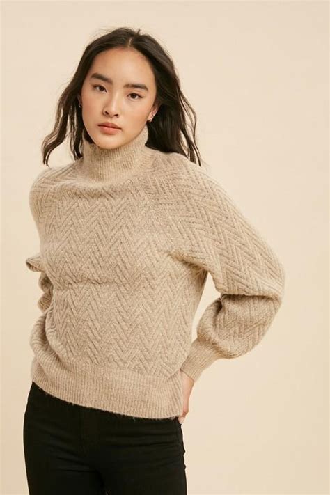The Darya Mock Neck Sweater Shopperboard