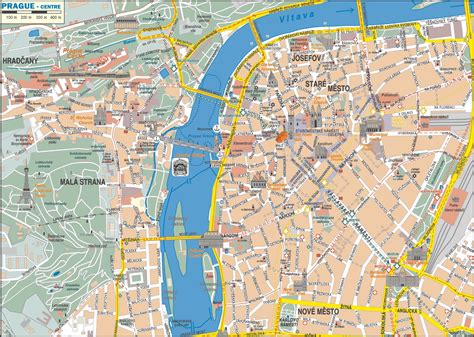 Map Of Prague City Centre Island Maps