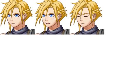 Final Fantasy Vii Cloud Strife Rpg Maker Portrait By Richthespriter On
