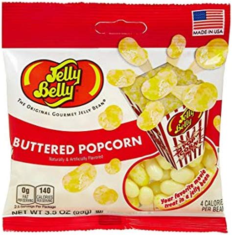 Jelly Belly Usa Buttered Popcorn Jelly Beans 99g Bag Usa Candy Factory