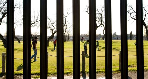 Border Fence In Eagle Pass Texas Piedras Negras Coahuila Mexico