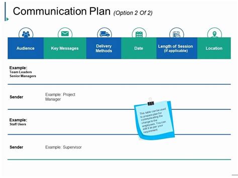 Communication Plan Template Ppt Free Printable Templates