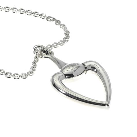 Gucci Sterling Silver Heart Necklace I Gucci Touch Of Modern