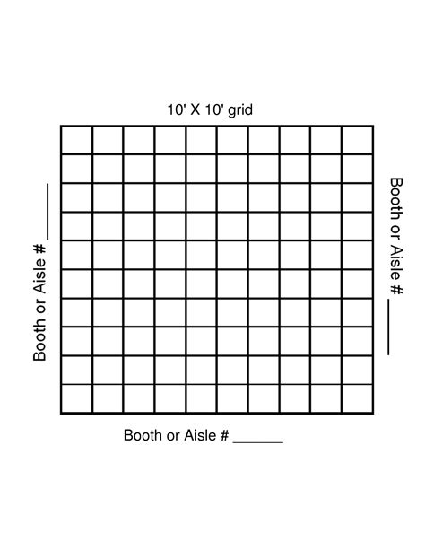 10 X 10 Grid Printable