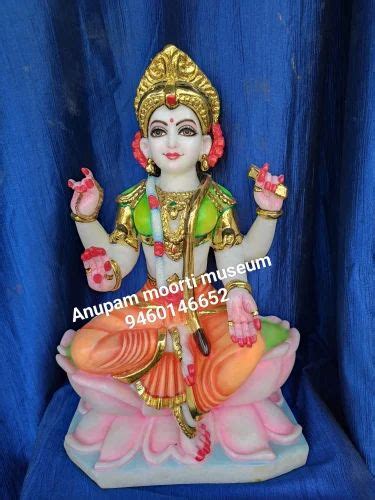 Painted Hindu Bala Tripura Sundari Marble Goddess Statue At Rs 35999 In