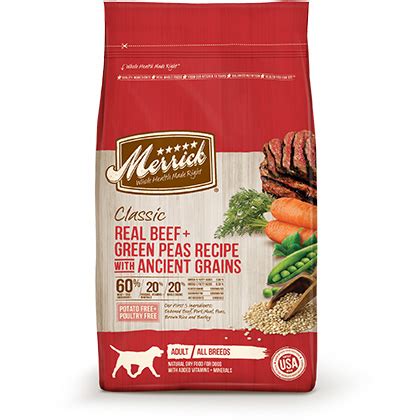 Merrick classic healthy grains dry dog food with real meat. Merrick Classic Dry Dog Food - 1800PetMeds