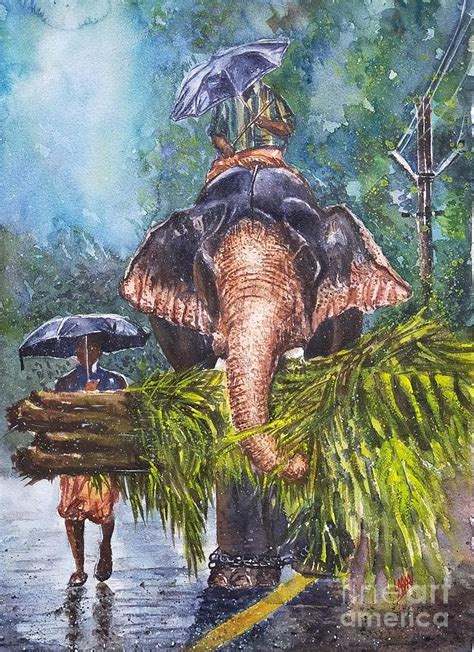 Kerala Elephant Painting