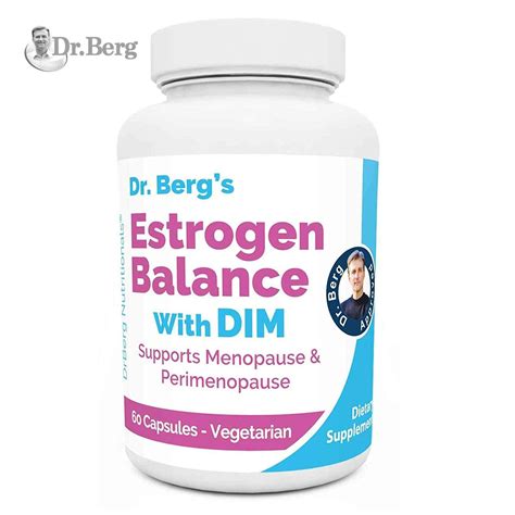 Dr Bergs Estrogen Balance With Dim Diindolylmethane Natural