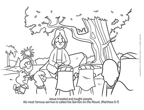 Sermon On The Mount Printable Coloring Pages Printable Word Searches