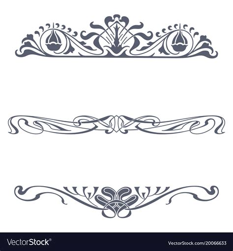 Set Of Victorian Ornaments Royalty Free Vector Image
