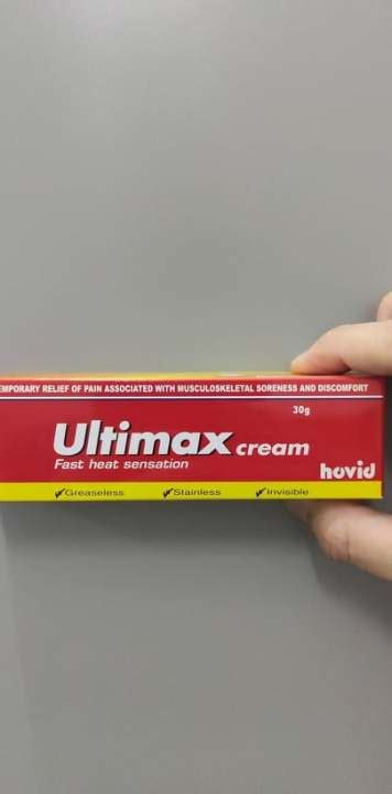 Hovid Ultimax Cream 30g Exp 72025 Lazada