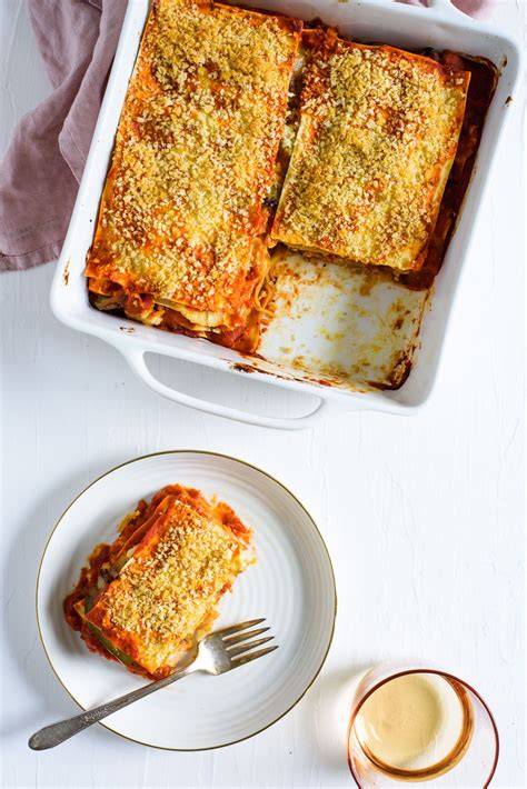 Vegetable Lasagna With Cashew Ricotta Recipe Vegan Vegetable